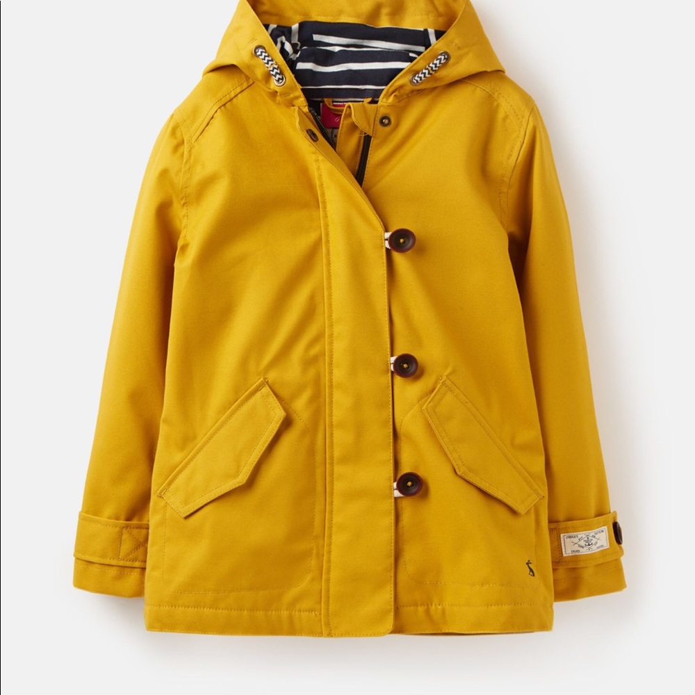 Joules Coast Waterproof Hooded, lined Rain Coat, size 5 (child)